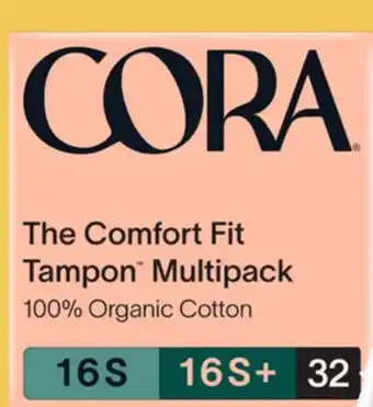 Target Cora 32-ct. organic cotton multipack tampons offer
