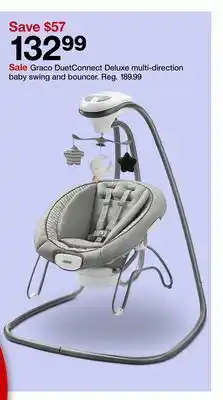 Target Graco duetconnect deluxe multi-direction baby swing and bouncer offer