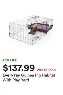 Petco Guinea pig habitat with play yard offer