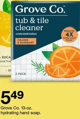 Target Grove co. 13-oz. hydrating hand soap offer