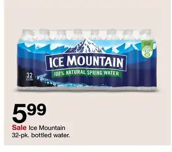 Target Ice mountain 32 - pk. bottled water offer