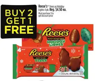 Dollar General Reese's trees or holiday lights offer
