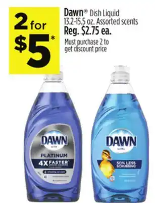 Dollar General Dawn dish liquid offer