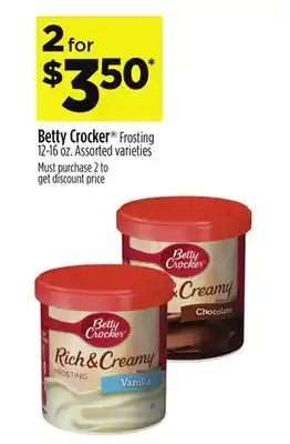 Dollar General Betty crocker frosting offer