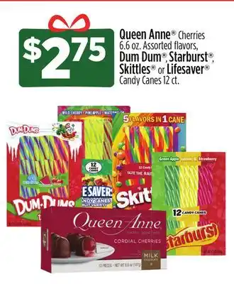 Dollar General Queen anne , dum dum , starburst , skittles or lifesaver offer