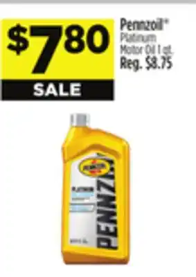 Dollar General Pennzoil platinum motor oil offer