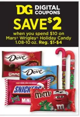 Dollar General Mars wrigley holiday candy offer