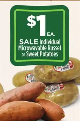 Dollar General Individual microwavable russet or sweet potatoes offer