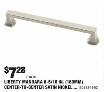 The Home Depot Liberty Mandara 6-5/16 In. (160mm) Center-To-Ceter Satin offer