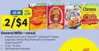 Lidl General Mills Cereals offer