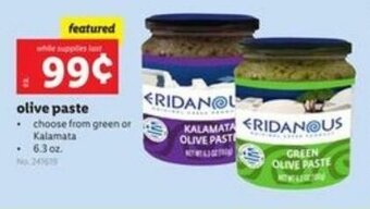 Lidl Olive Paste offer