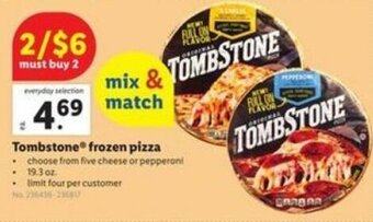 Lidl Tombstone Frozen Pizza offer