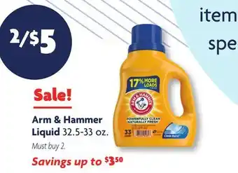 Family Dollar Arm & hammer liquid offer