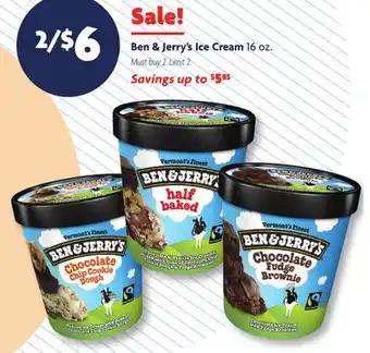Family Dollar Ben & jerry's ice cream offer