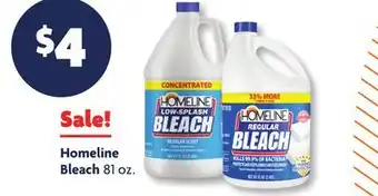 Family Dollar Homeline bleach offer