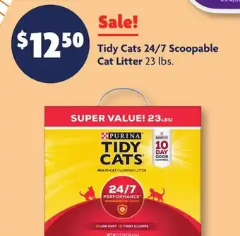 Family Dollar Purina tidy cats 24/7 scoopable cat litter offer