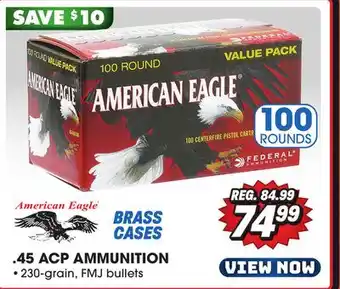 Big 5 Federal american eagle .45 acp ammo offer