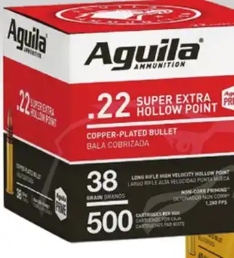 Big 5 Aguila 22lr high velocity hollow point ammo offer