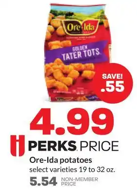 Hy-Vee Ore-ida potatoes offer
