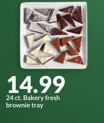 Hy-Vee Bakery fresh brownie tray offer