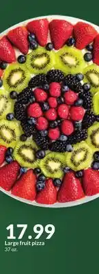 Hy-Vee Large fruit pizza offer