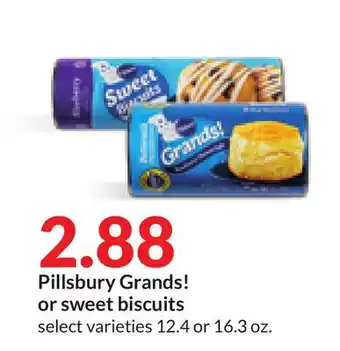 Hy-Vee Pillsbury grands! or sweet biscuits offer
