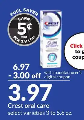 Hy-Vee Crest oral care offer