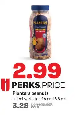Hy-Vee Planters peanuts offer