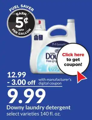Hy-Vee Downy laundry detergent offer