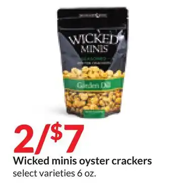 Hy-Vee Wicked minis oyster crackers offer
