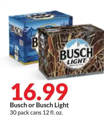 Hy-Vee Busch or busch light offer