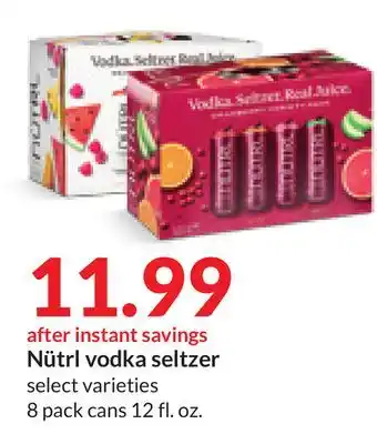 Hy-Vee Nütrl vodka seltzer offer