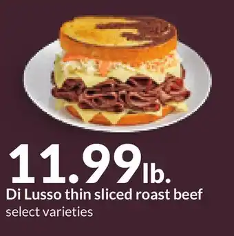 Hy-Vee Di lusso thin sliced roast beef offer