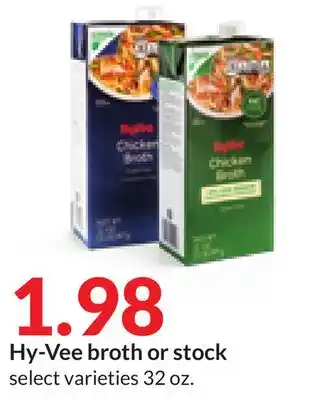 Hy-Vee Hy-vee broth or stock offer