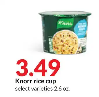Hy-Vee Knorr rice cup offer
