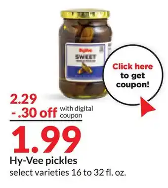 Hy-Vee Hy-vee pickles offer