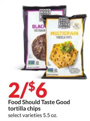 Hy-Vee Food should taste good tortilla chips offer