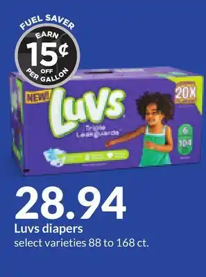 Hy-Vee Luvs diapers offer
