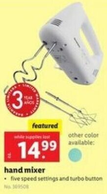 Lidl Hand Mixer offer