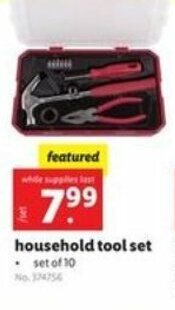 Lidl Household Tool Set offer