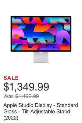 Costco Apple studio display - standard glass - tilt-adjustable stand (2022) offer