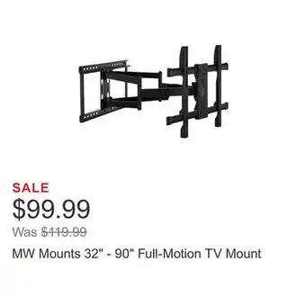 Costco Mw mounts 32 - 90 full-motion tv mount offer
