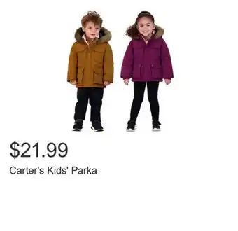 Costco Carter's kids' parka offer