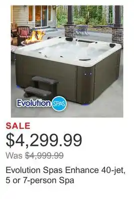 Costco Evolution spas enhance 40-jet, 5 or 7-person spa offer