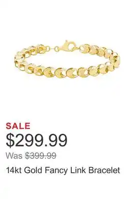 Costco 14kt gold fancy link bracelet offer