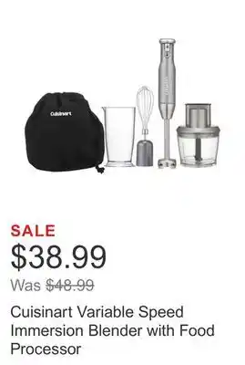 Costco Cuisinart variable speed immersion blender with food processor offer