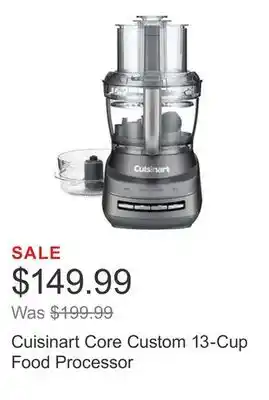 Costco Cuisinart core custom 13-cup food processor offer