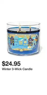 Bath & Body Works Winter 3-wick candle offer