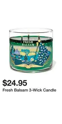 Bath & Body Works Fresh balsam 3-wick candle offer