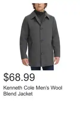 Costco Kenneth cole men's wool blend jacket offer